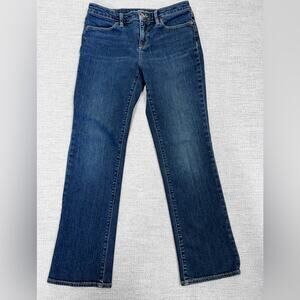 Lands End Mid Rise Bootcut Jeans‎ Jambes Evasees Size 4 Dark Wash Blue Women